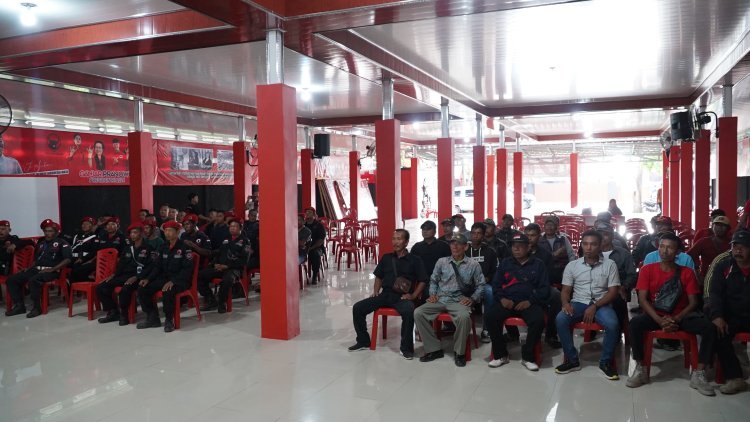 Ramaikan Kampanye Akbar Di GBK, Satgas Cakra Buana DPC PDI Perjuangan Lampung Selatan Rapat Koordinasi Persiapan Ke Jakarta