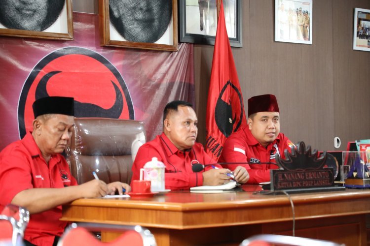 DPC PDI Perjuangan Lampung Selatan Mengikuti Halal Bi Halal Bersama DPP PDI Perjuangan