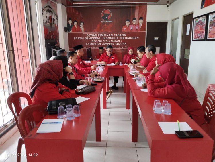 DPC PDI Perjuangan Lampung Selatan Siap Semarakkan HUT Partai Ke 52 Tahun